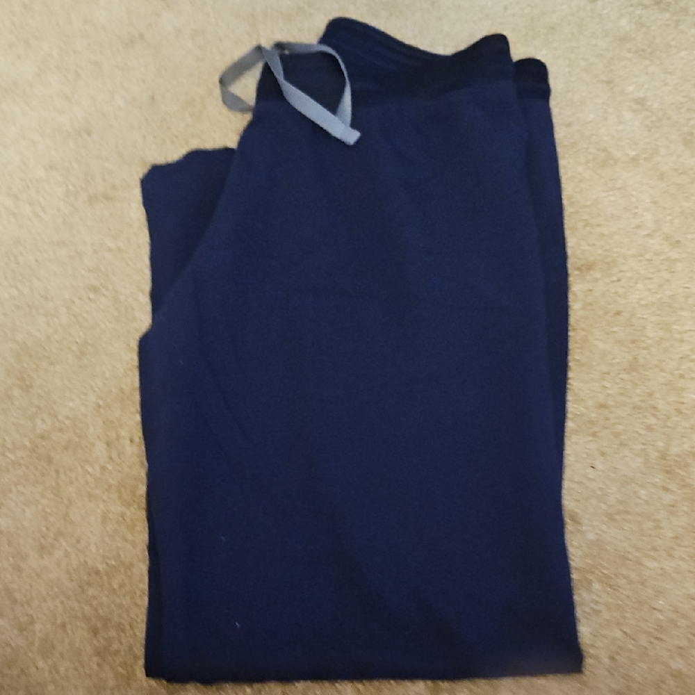 Figs Womens Navy Livingston Scrub Pants Medium Petite